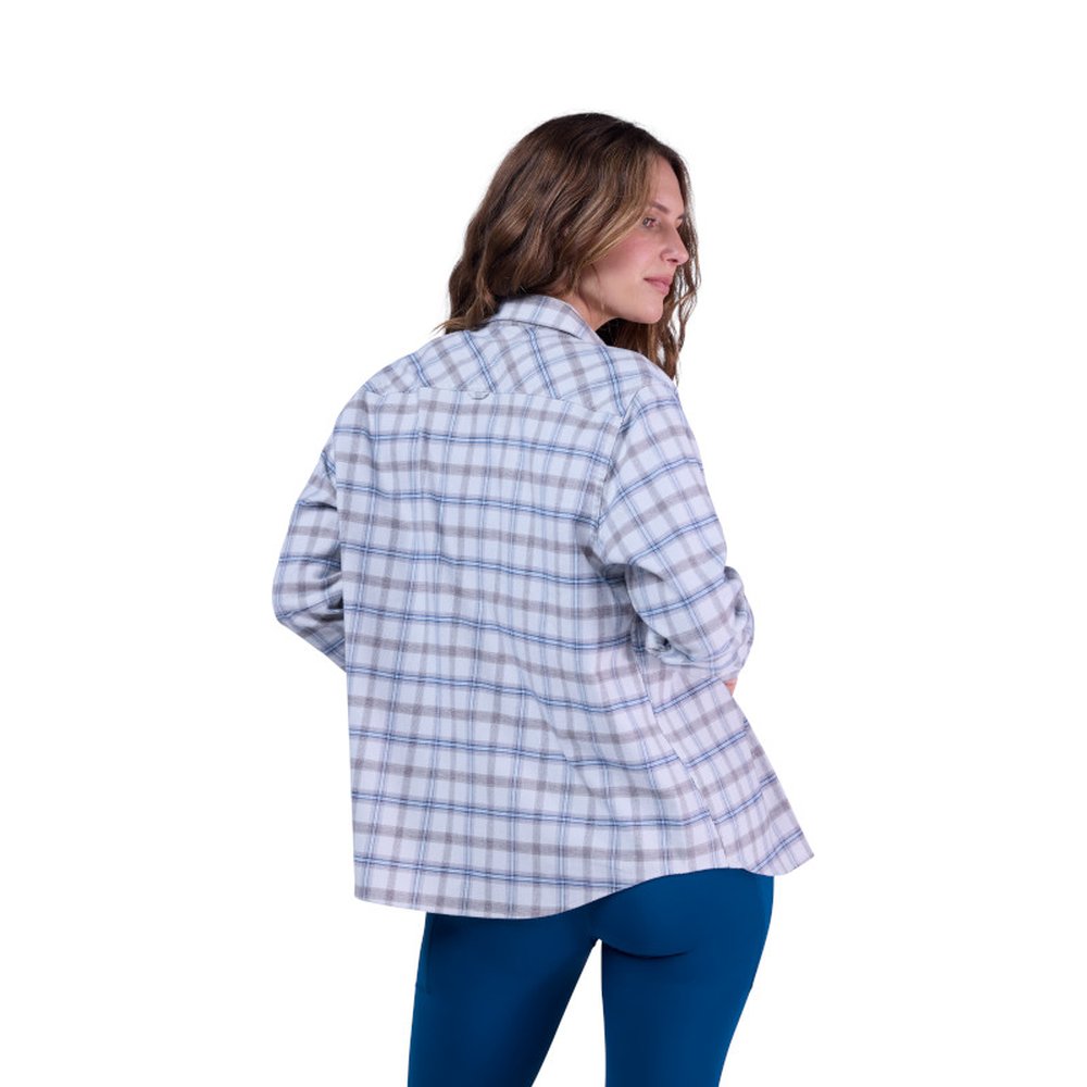 FOX W SURVIVALIST CORE FLANNEL LS Hell Grau