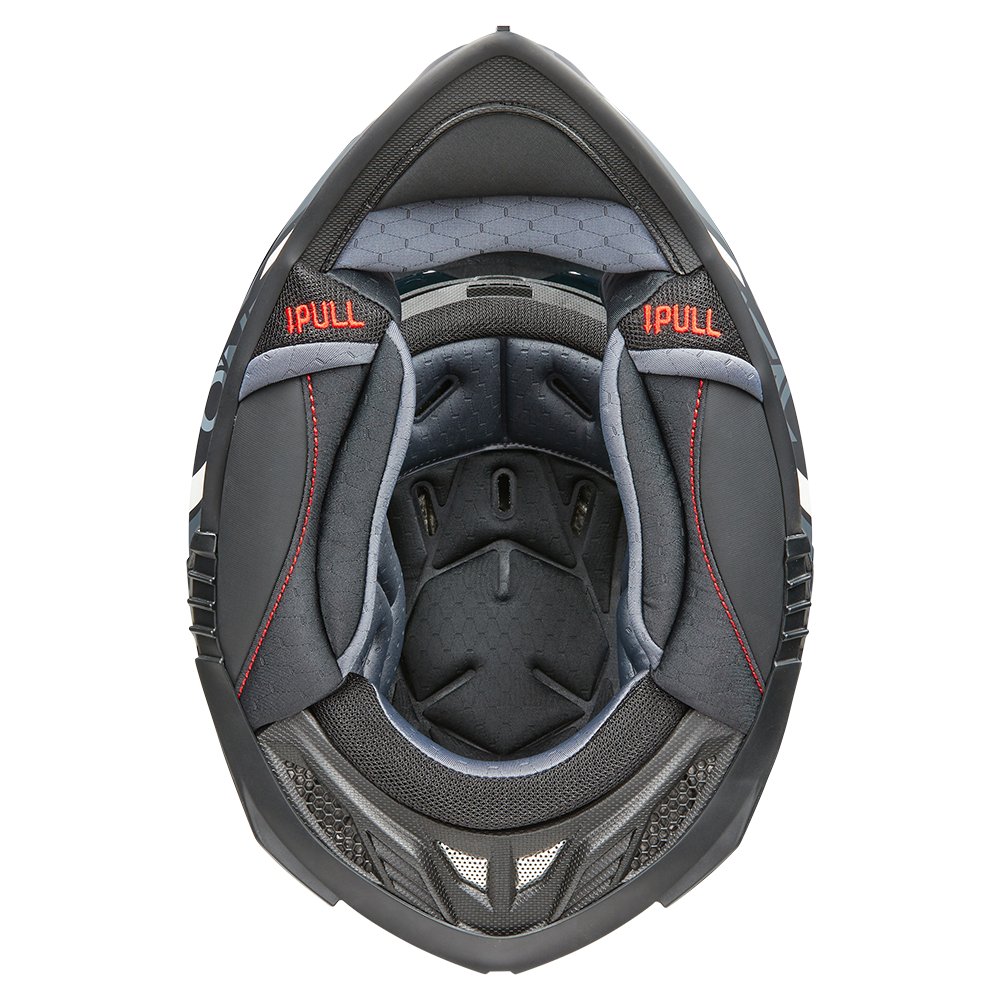 ONEAL A-SRS Motocross Helm Spike schwarz grau rot ONEAL A-SRS Motocross Helm Spike schwarz grau rot