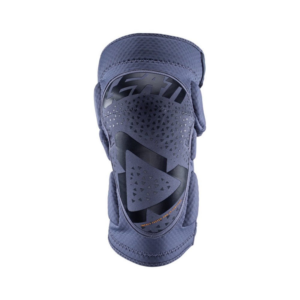LEATT 3DF 5.0 Zip Knieprotektoren grau-blau