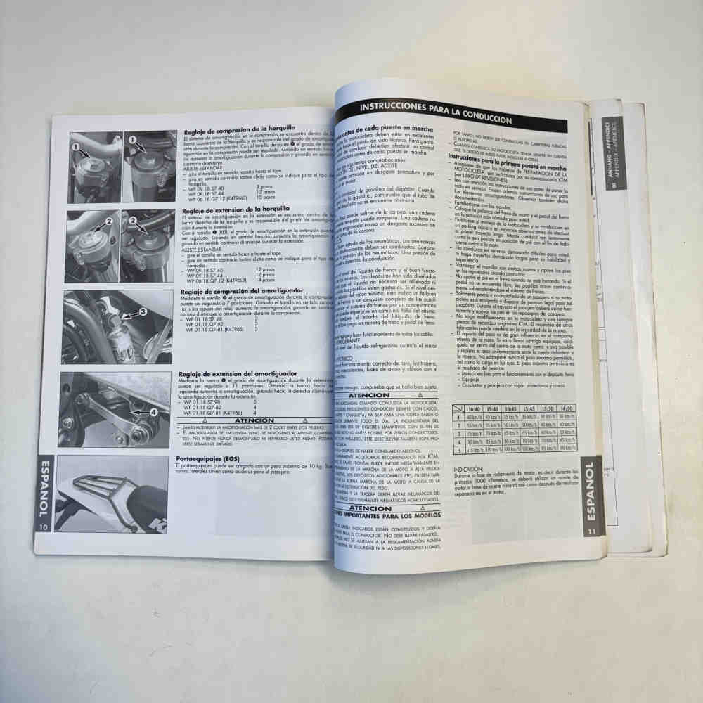 KTM 400/620 SX/SC/EGS 1998 320530 Motorrad-Handbuch gebraucht