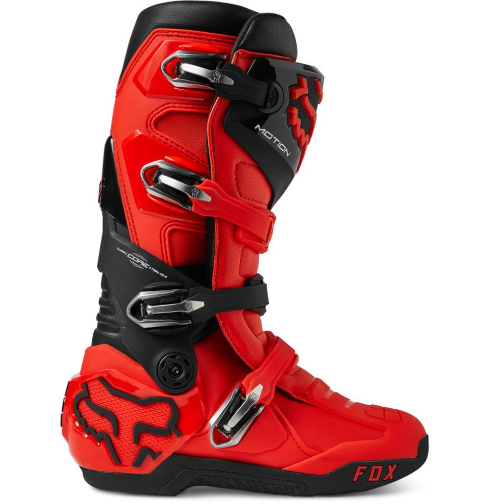 FOX MOTION BOOT Motocross Stiefel Neon Rot