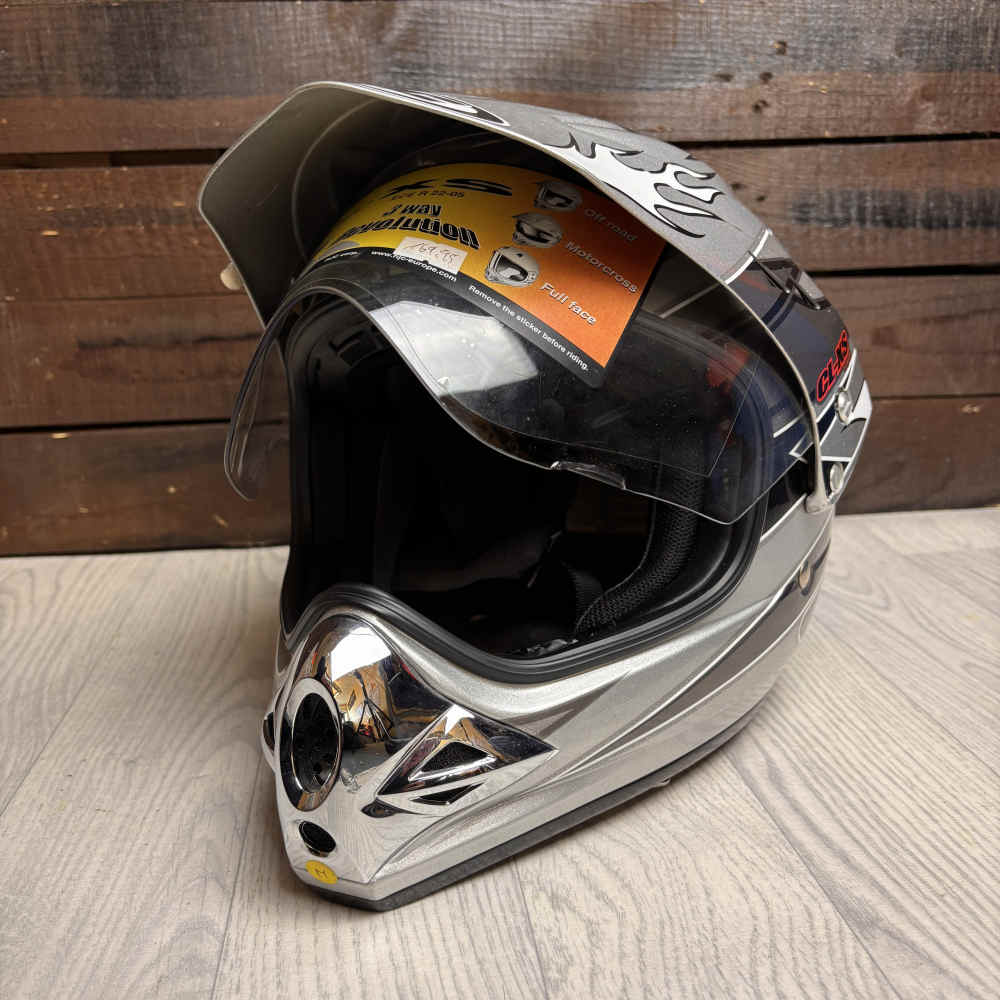 HJC CL-XS Vapor Adventure Helm silber