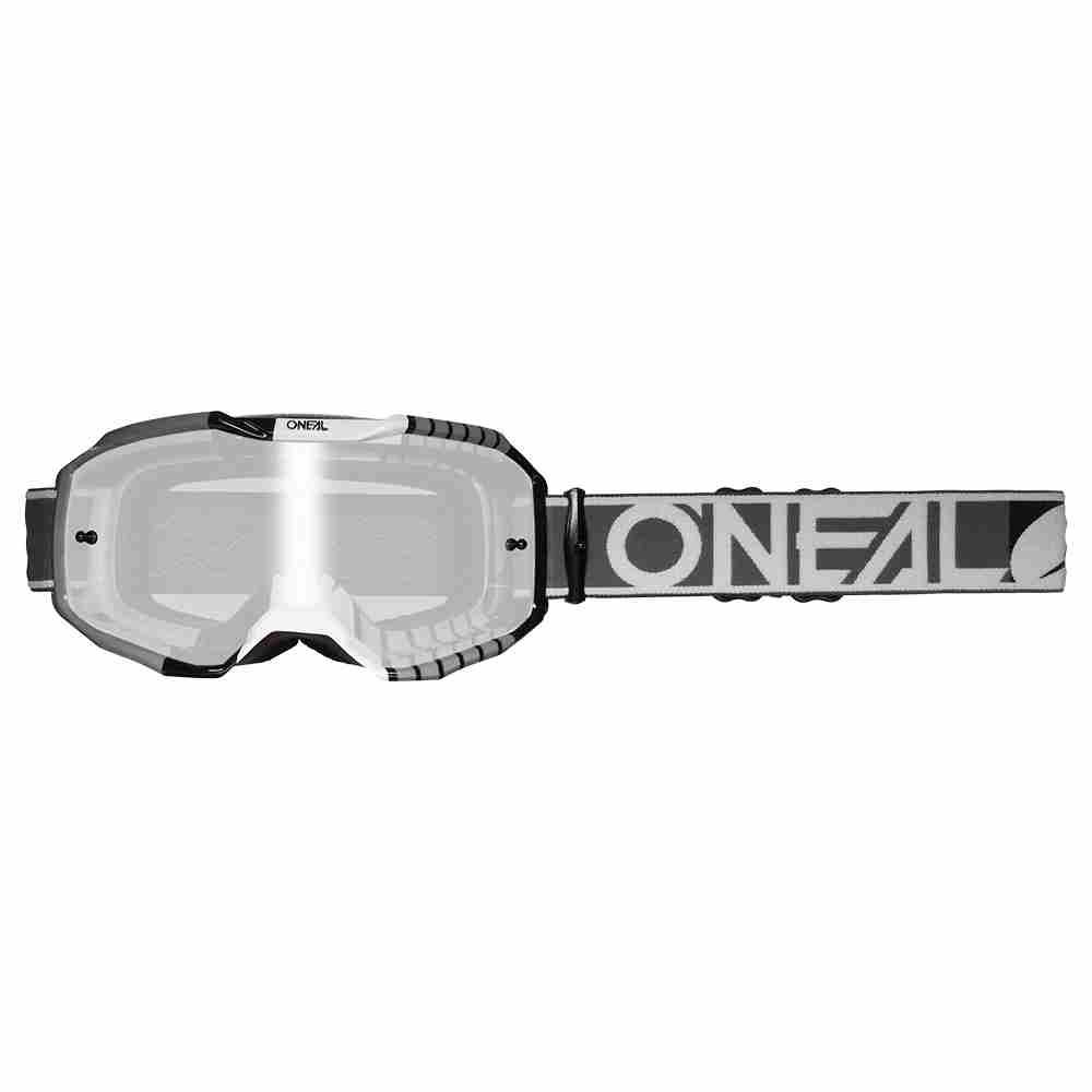 ONEAL B-10 Duplex Brille grau weiss schwarz - silver mirror