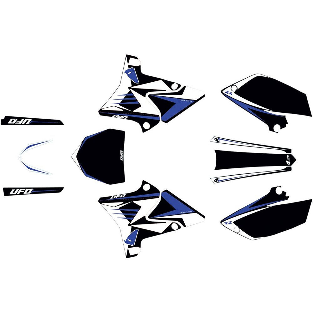 UFO Komplettes Karosserie-Kit Plastikteile Yamaha YZ125/250 restyled 02-14 schwarz