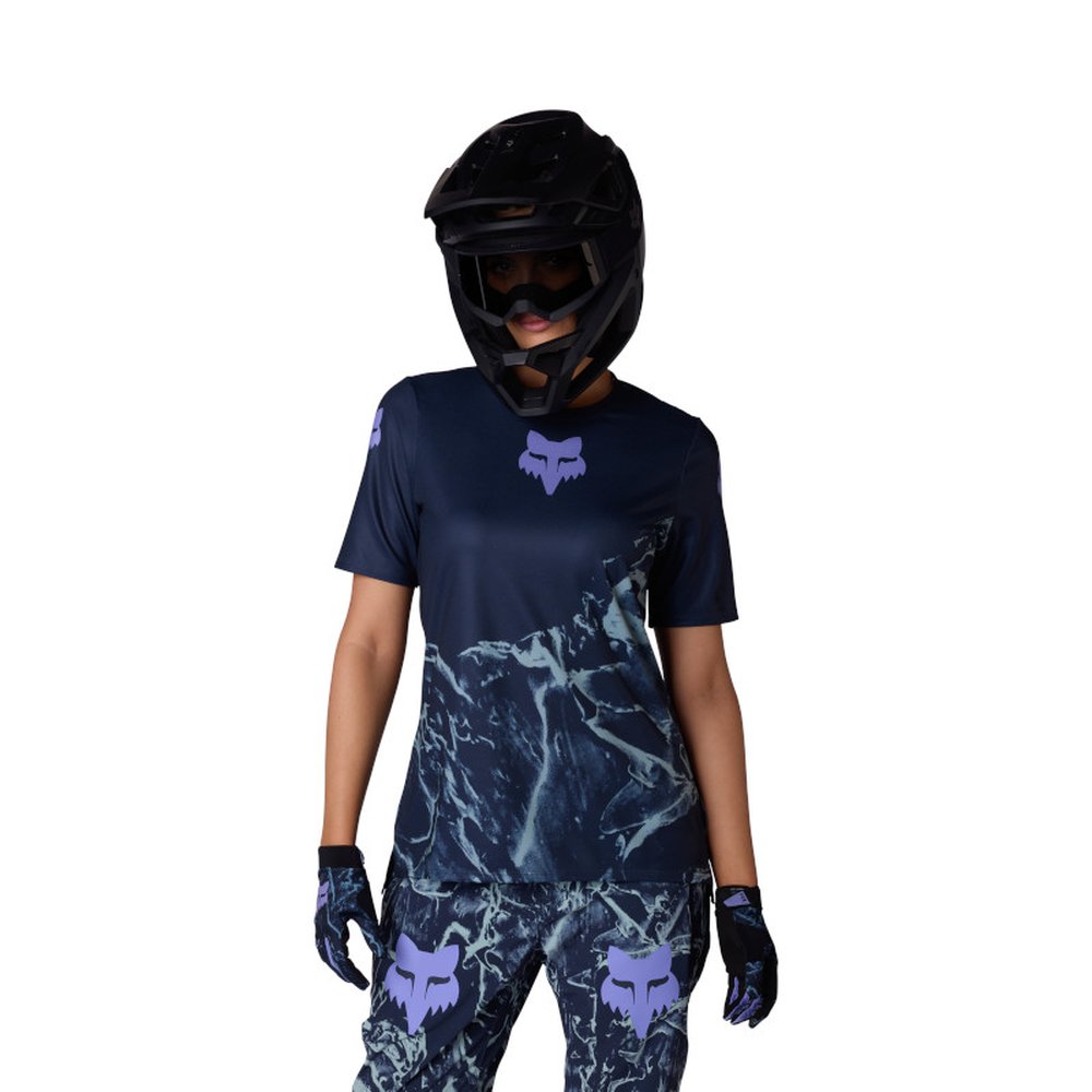 FOX W RANGER SS JERSEY IMG PRINT kurzärmlig für Frauen Dark Blau