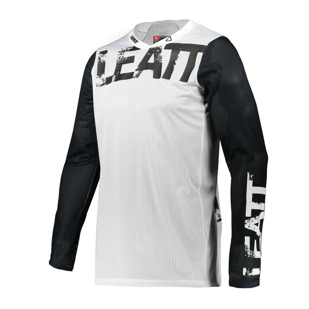 LEATT 4.5 X-Flow Motocross Jersey weiss-schwarz