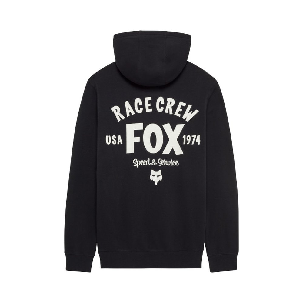 FOX SLOGAN FLEECE PO Hoodie Kapuzen Pullover Black