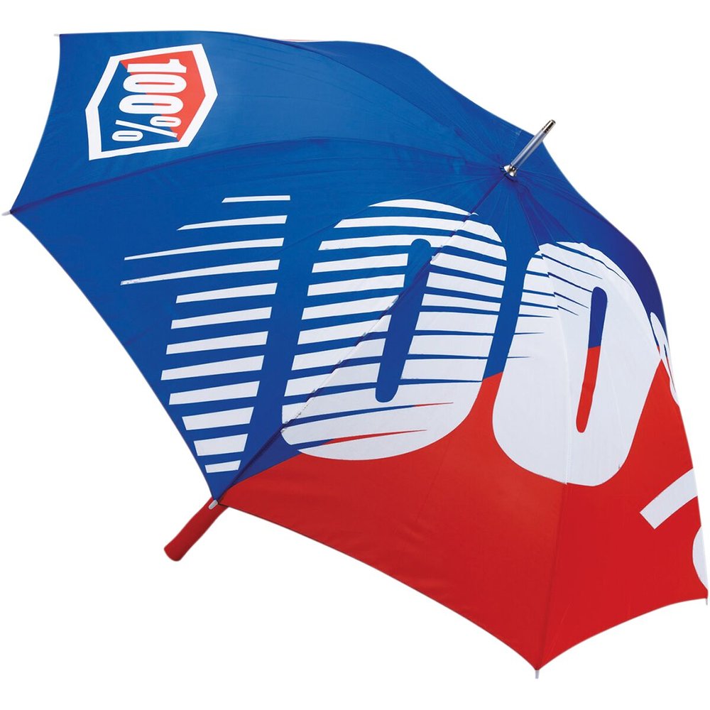 100% Regenschirm 100% Official blau rot