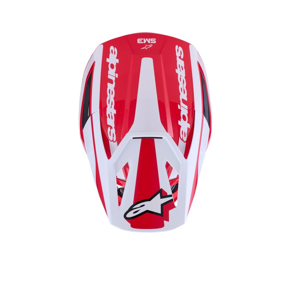 ALPINESTARS Supertech M3 Heat Motocross Helm rot/weiss/schwarz