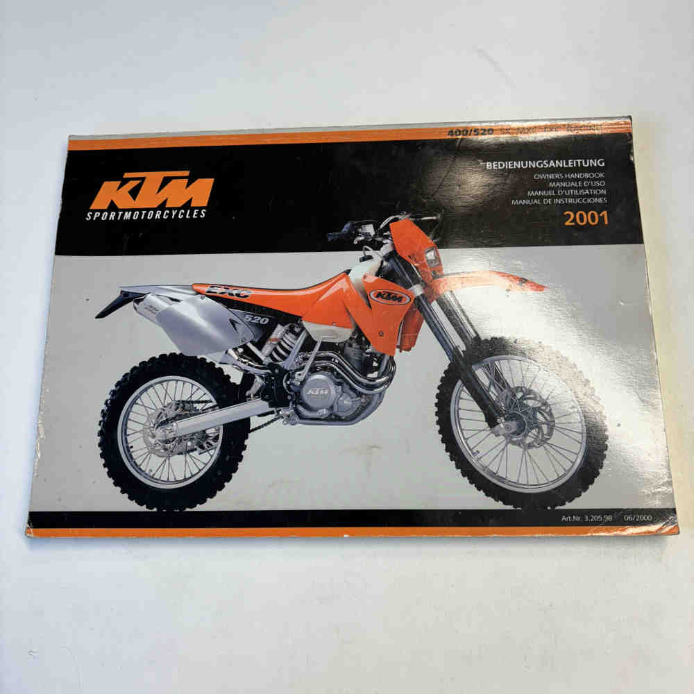KTM 400/520 SX/MXC/EXC Racing 320598 2001 Motorrad-Handbuch gebraucht