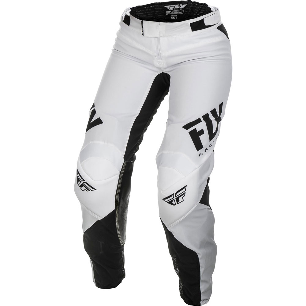 FLY Lite Frauen Motocross Hose weiss schwarz