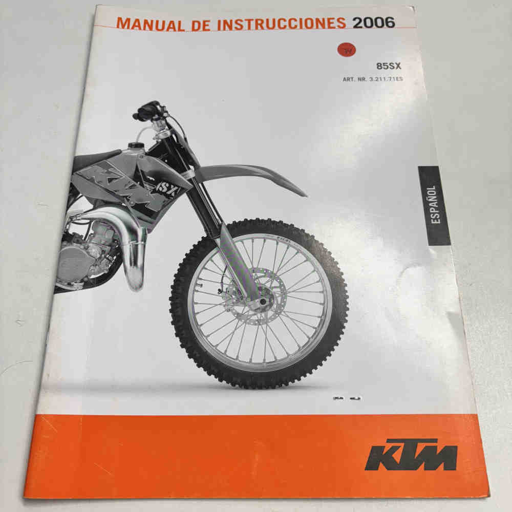 KTM 85 SX 2006 321171es Motorrad-Handbuch gebraucht