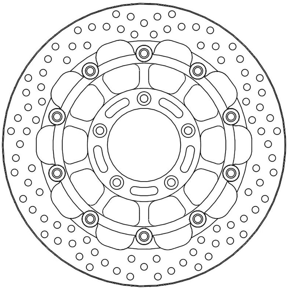 MOTO-MASTER Bremsscheibe Halo T-FLOATER vorne