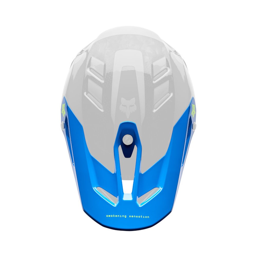 FOX V3 RS Helmschirm TACTILE Blau Jewel