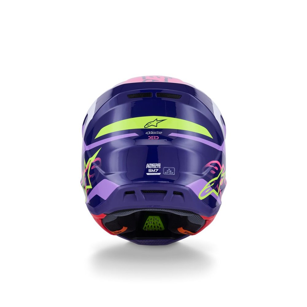 ALPINESTARS Supertech M7 Deed Motocross Helm lila/pink