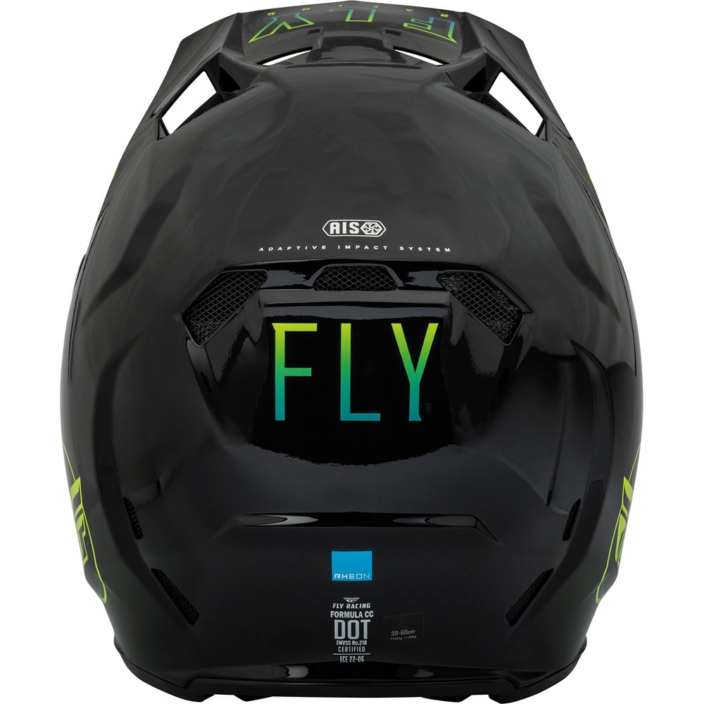 FLY Formula CC Centrum Motocross Helm schwarz blau gelb