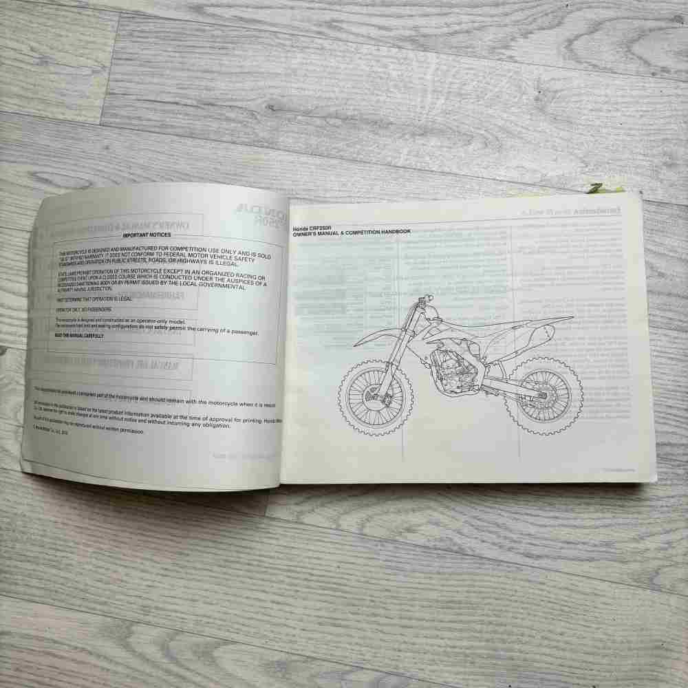 HONDA CRF 250 R 2011 3RKRN640 00X3R-KRN-6400 Motorrad-Handbuch gebraucht