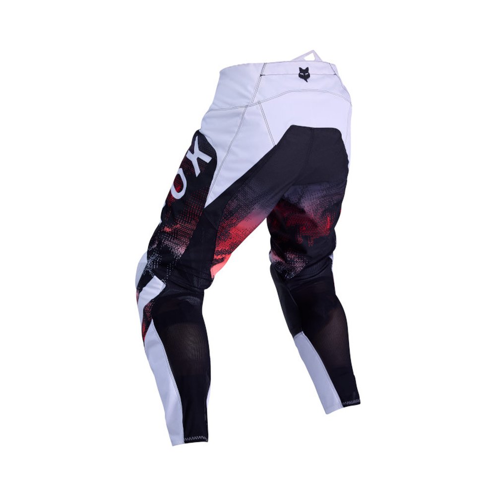 FOX 180 KAIROS PANT Motocross Hose Weiss/Neon Rot