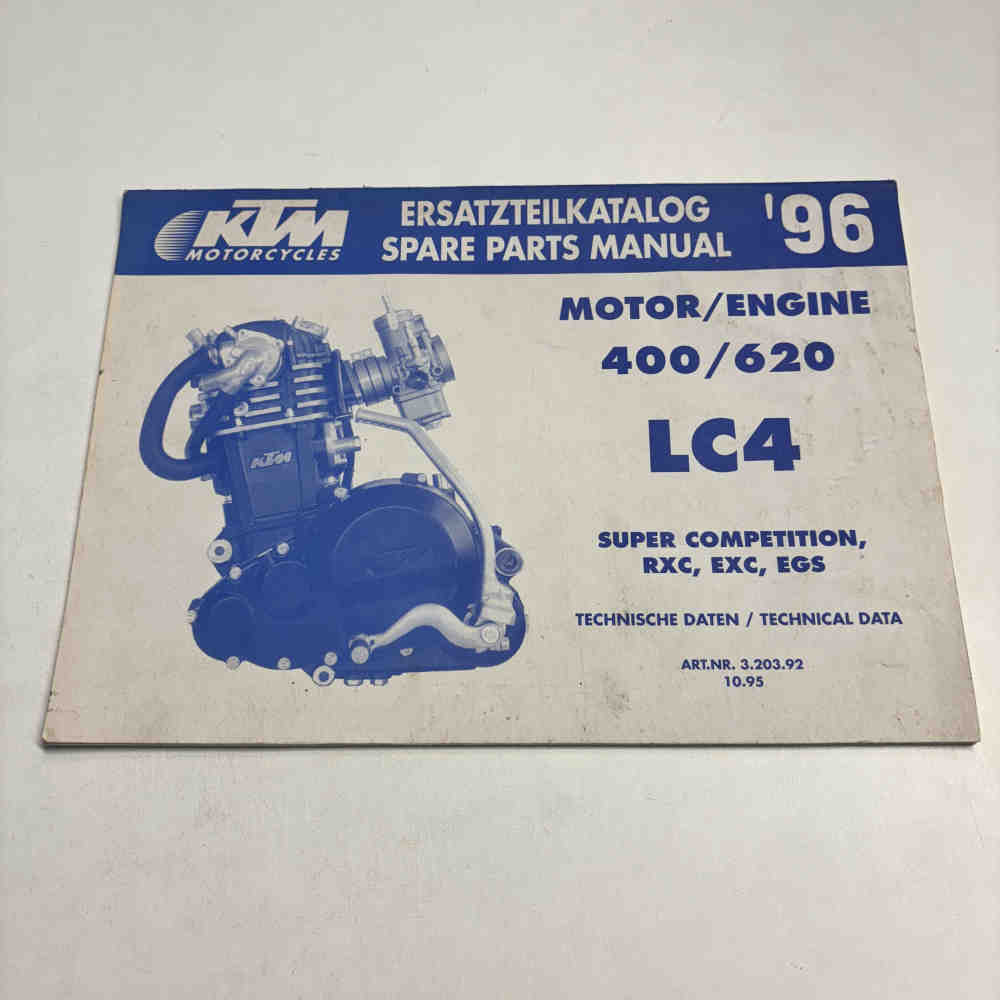 KTM 400/620 LC4 1996 ETK Ersatzteilkatalog Spare Parts Manual 320392 gebraucht