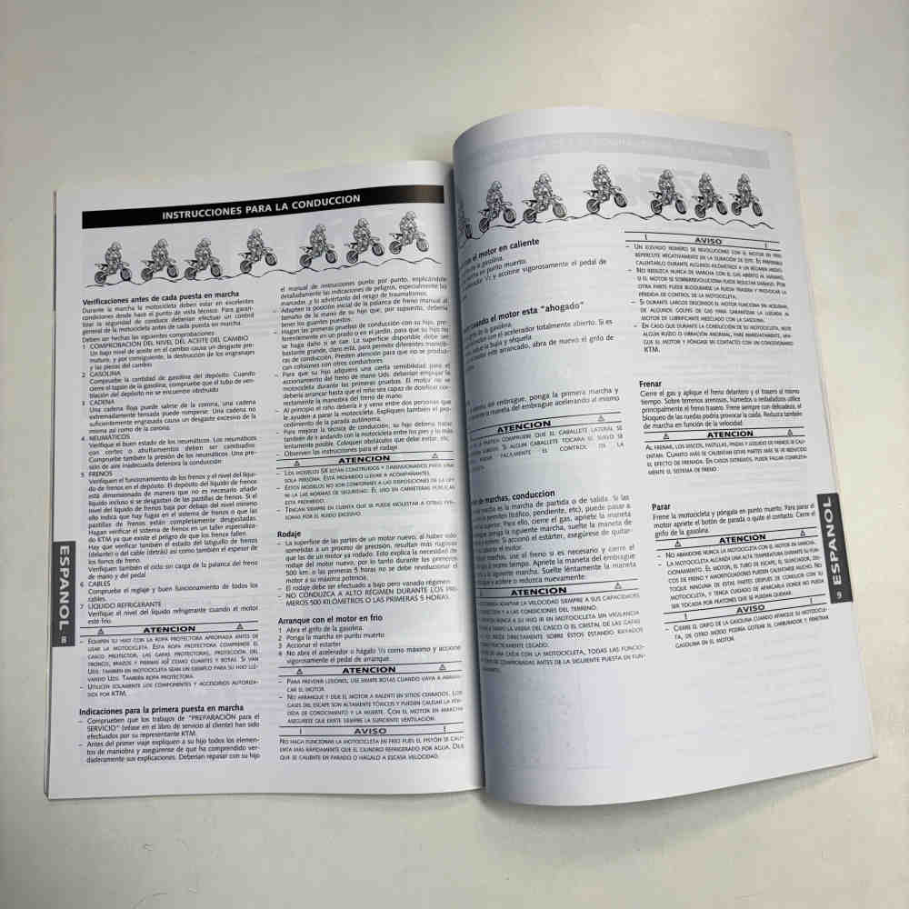 KTM 60/65 SX 1998 320533 Motorrad-Handbuch gebraucht KTM 60/65 SX 1998 320533 Motorrad-Handbuch gebraucht