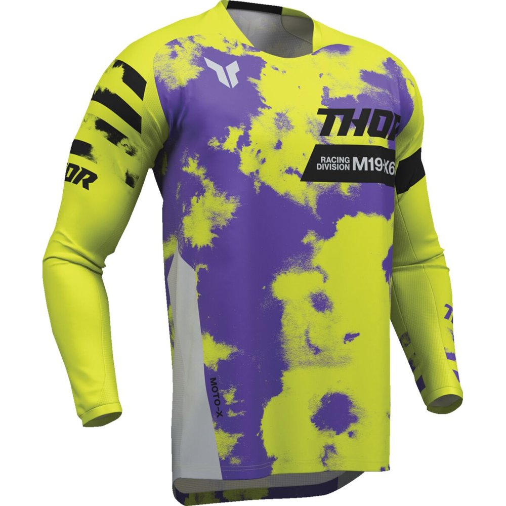 THOR Launchmode Bleach Youth Kinder Jersey grau/acid neon gelb