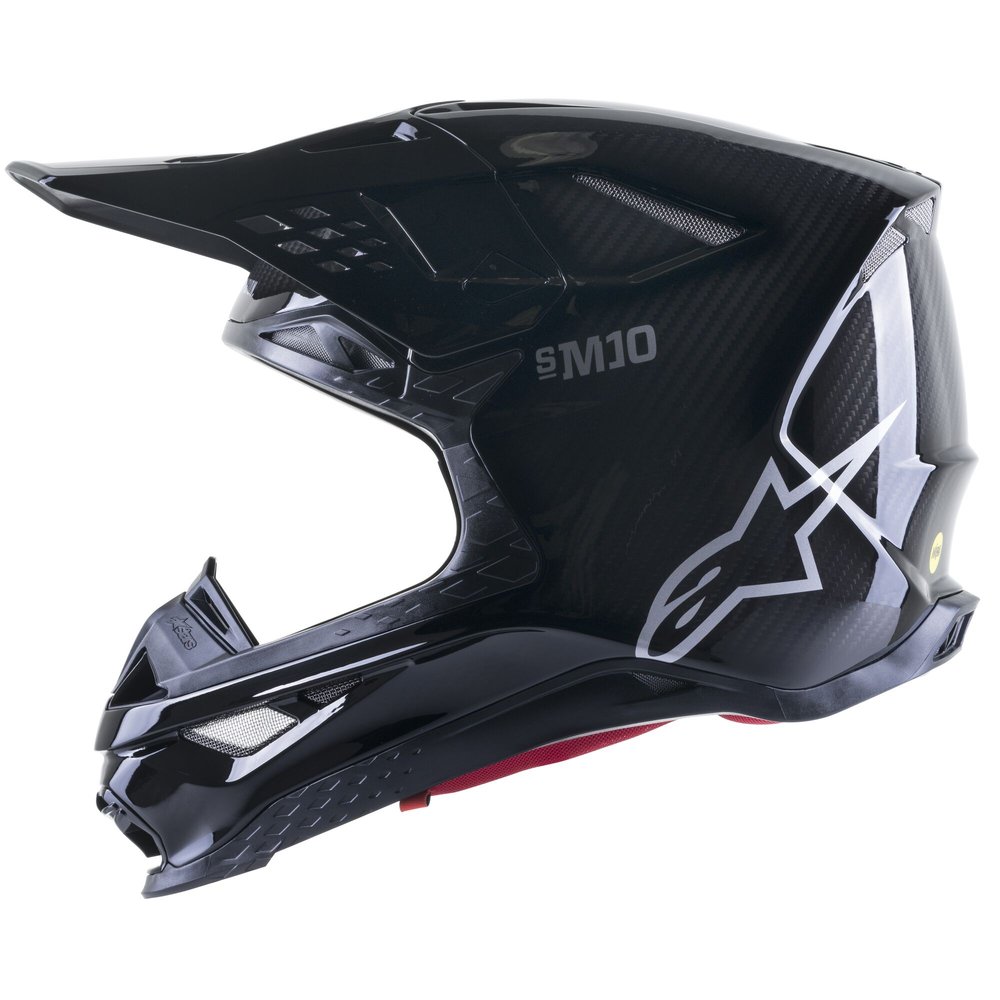 ALPINESTARS Supertech M10 Solid Carbon Motocross Helm schwarz