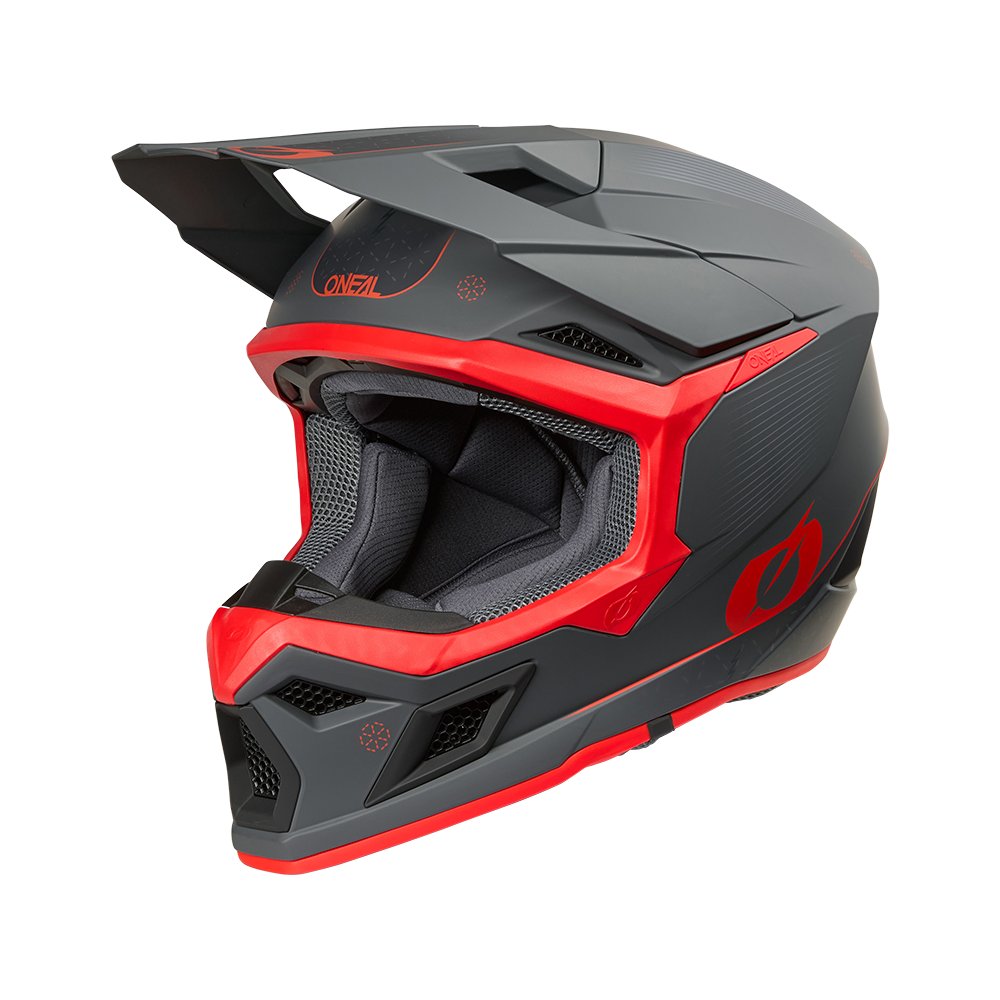 ONEAL 3SRS Motocross Helm E-Stroke grau/rot