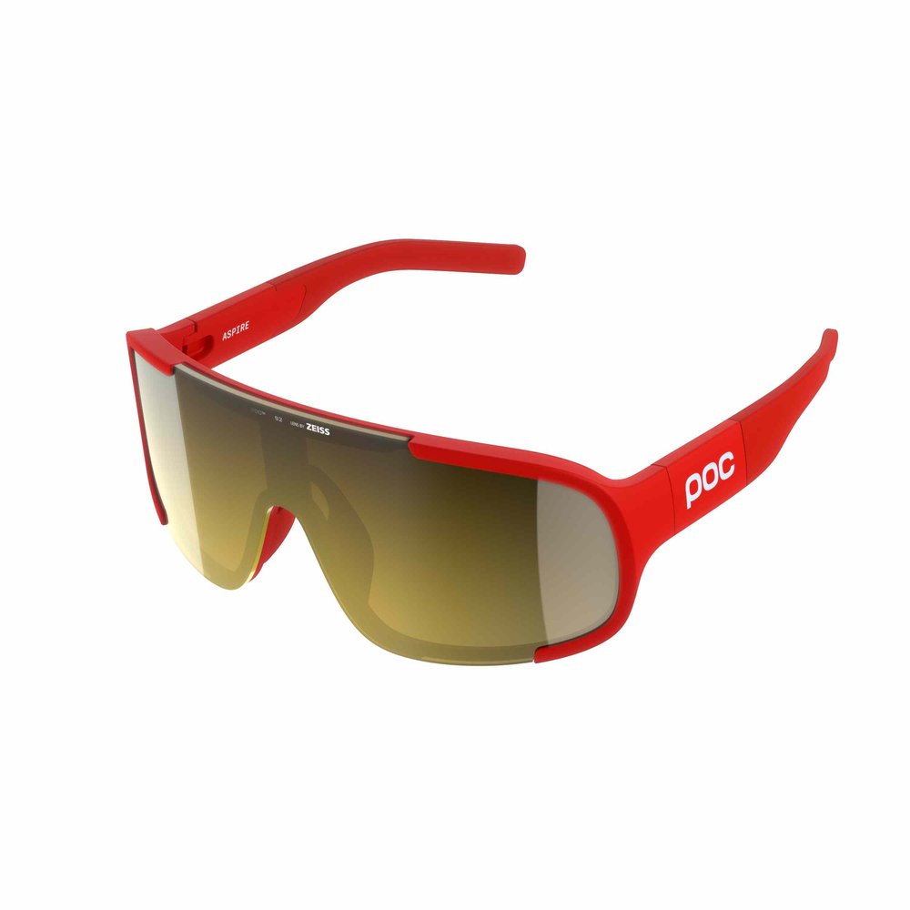 POC Aspire Gravel Brille Prismane Red/Clarity Road/Partly Sunny Gold