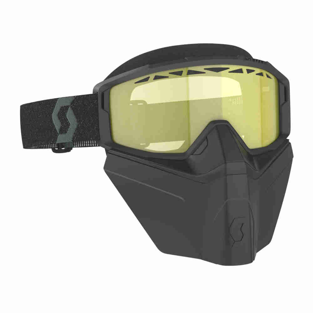 SCOTT Primal Brille Safari Facemask gelb schwarz SCOTT Primal Brille Safari Facemask gelb schwarz