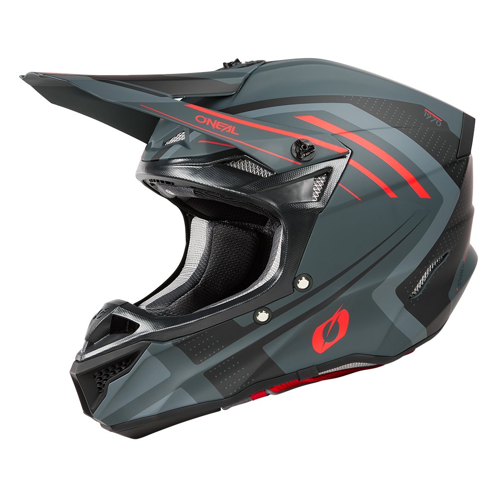 ONEAL 5SRS Polyacrylite Helm Spike grau rot ONEAL 5SRS Polyacrylite Helm Spike grau rot