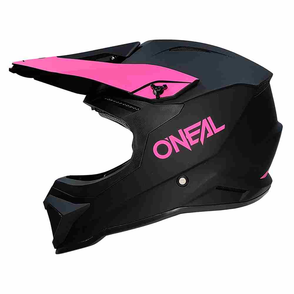 ONEAL 1SRS Solid Motocross Helm schwarz pink