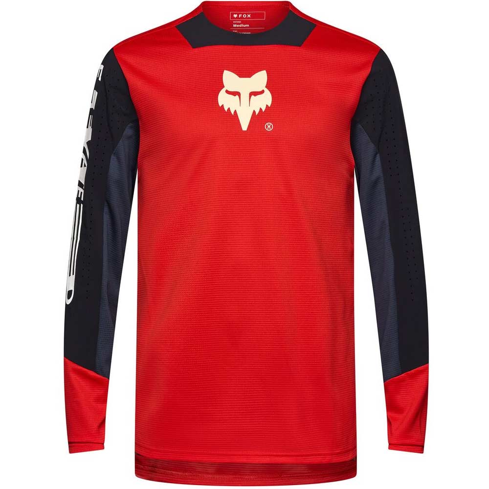 FOX DEFEND LS JERSEY ELEVATED langärmlig Neon Rot