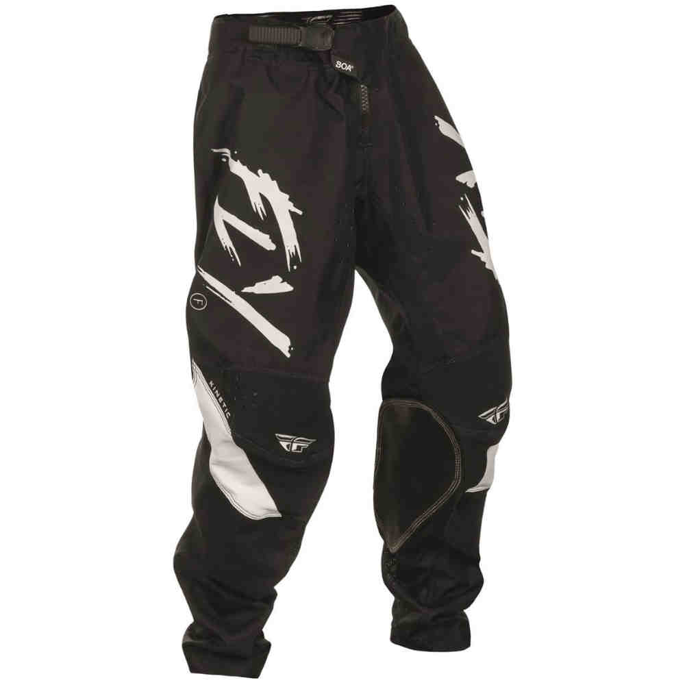 FLY Kinetic Youth Stoke Kinder Motocross Hose schwarz/weiss