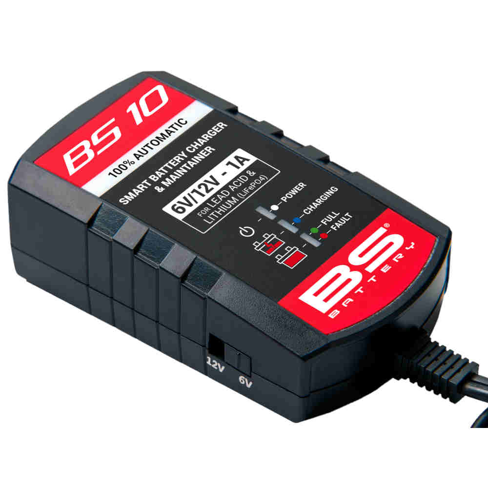 BS BATTERY BS 10 Smart Battery Charger & Maintainer Batterie-Ladegerät 6V/12V-1A BS BATTERY BS 10 Smart Battery Charger & Maintainer Batterie-Ladegerät 6V/12V-1A