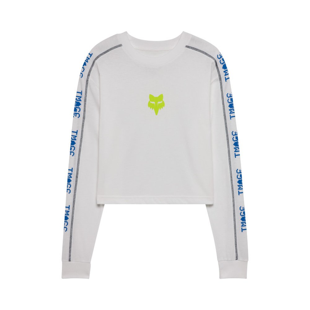FOX W IMAGE PHANTOM LS Longsleeve T-Shirt CROP White