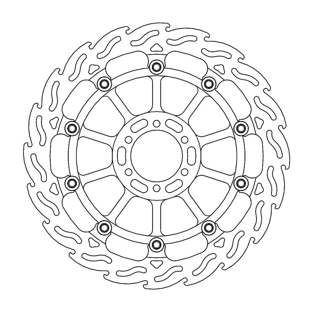 MOTO-MASTER Bremsscheibe Flame vorne L