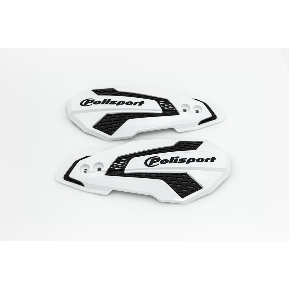 POLISPORT Ersatz-Plastikteile MX Flow Handprotektoren weiss schwarz