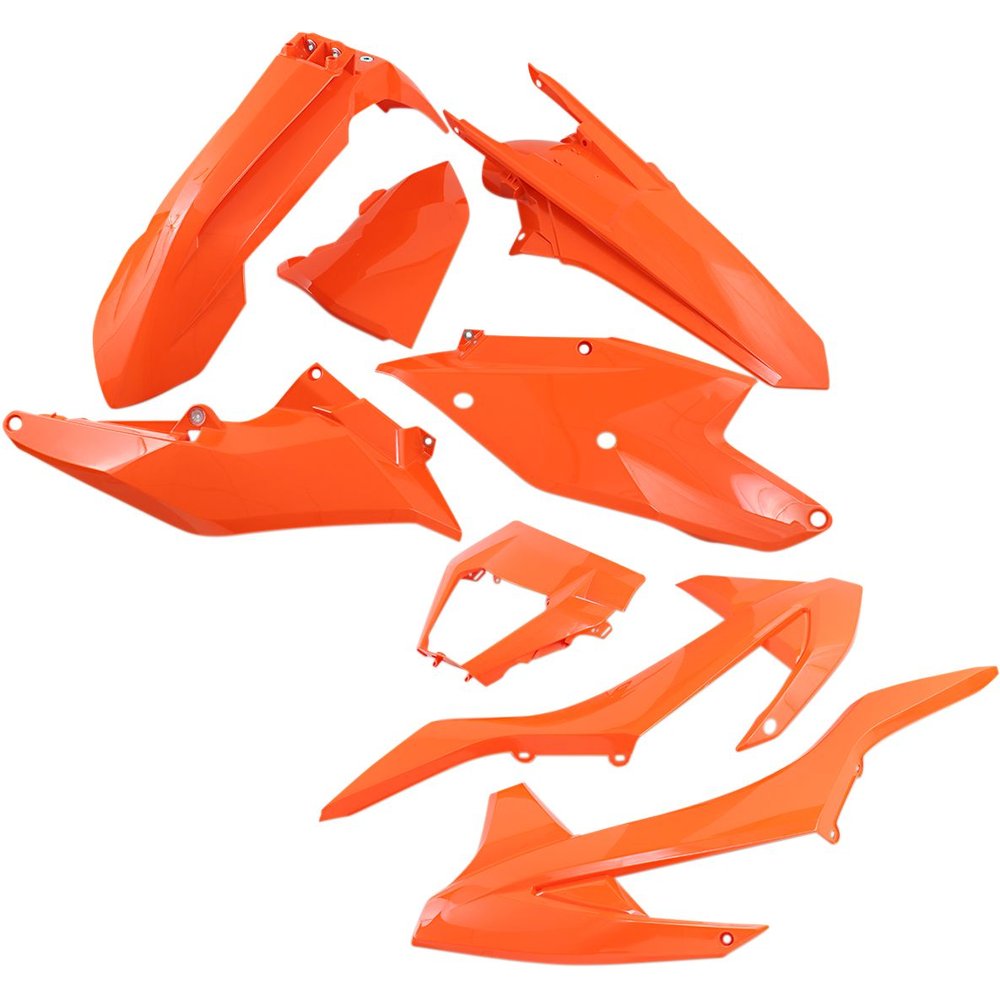 UFO Komplettes Karosserie-Kit Plastikteile KTM EXC 17-19 orange
