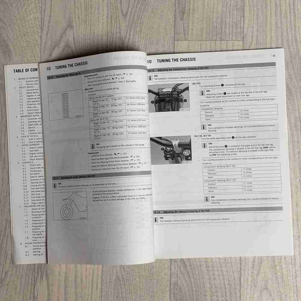 KTM 250 SX-F 2015 3213174EN Motorrad-Handbuch gebraucht