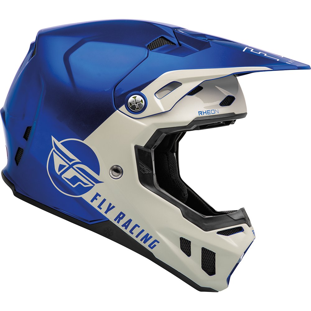 FLY Formula CC Centrum Motocross Helm blau grau