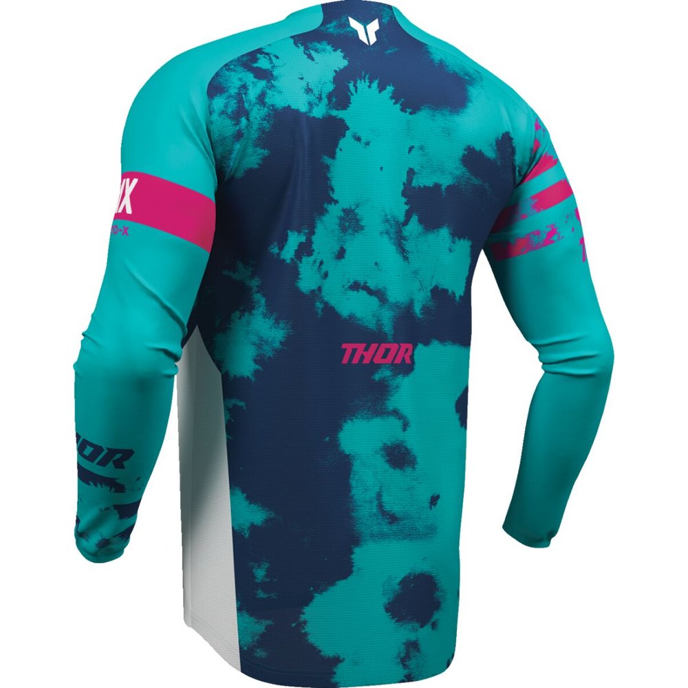 THOR Launchmode Bleach Jersey weiss/Aqua blau THOR Launchmode Bleach Jersey weiss/Aqua blau