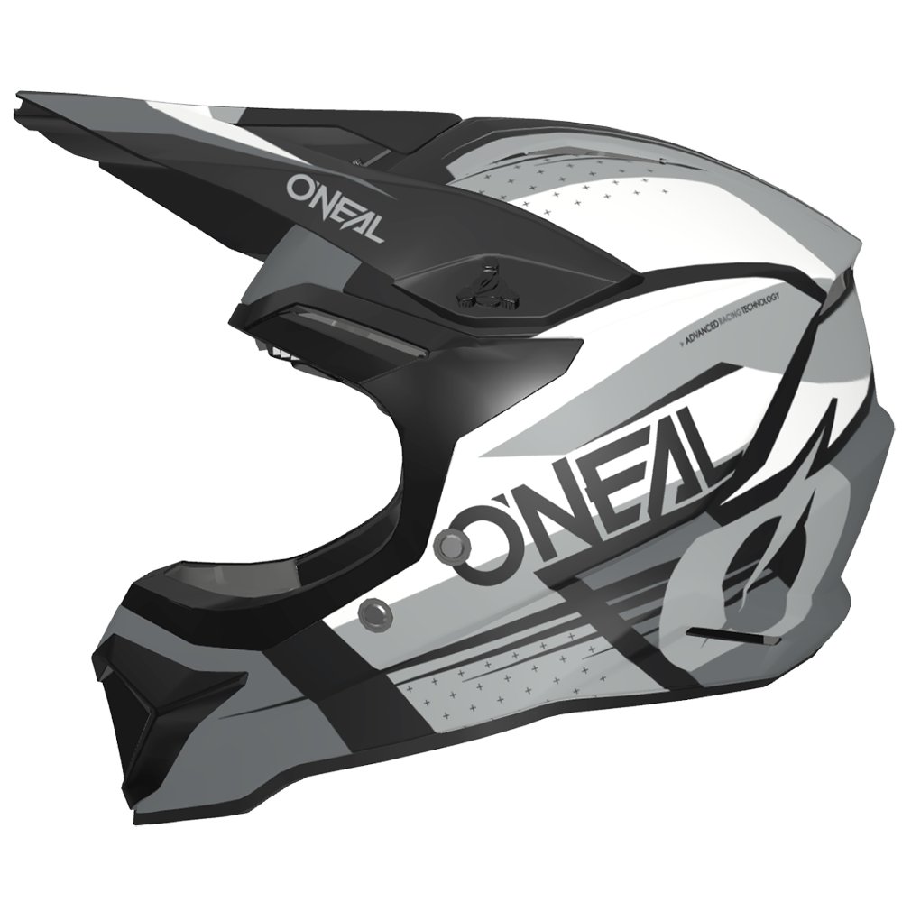 ONEAL 1SRS Motocross Helm RC schwarz/grau