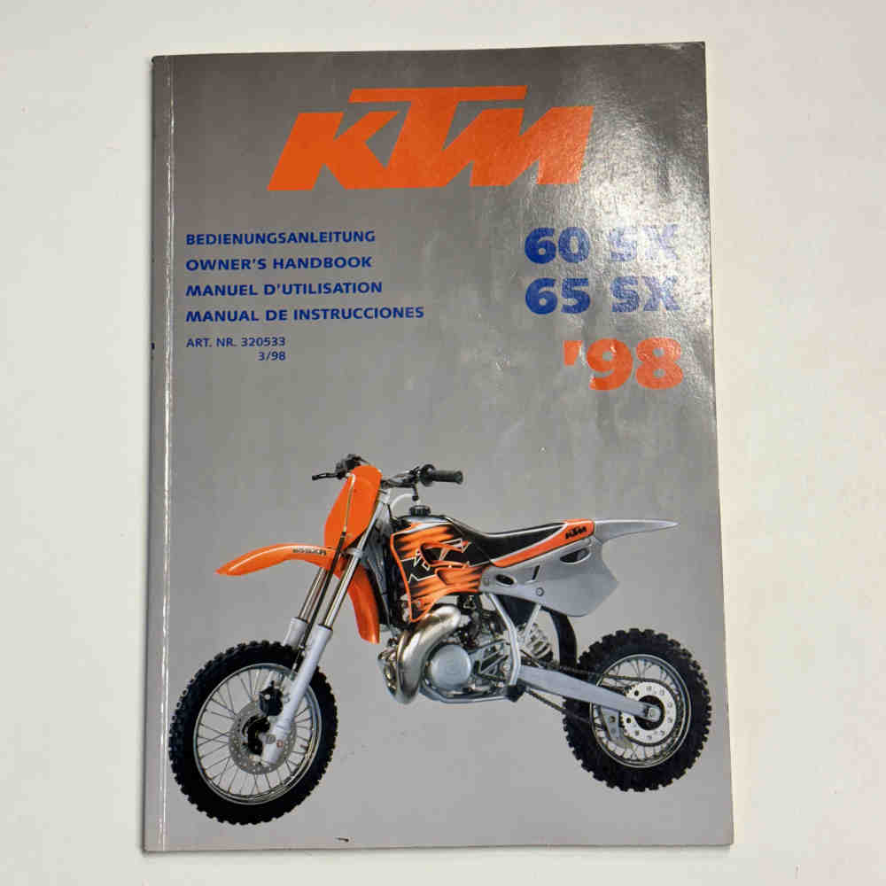 KTM 60/65 SX 1998 320533 Motorrad-Handbuch gebraucht KTM 60/65 SX 1998 320533 Motorrad-Handbuch gebraucht