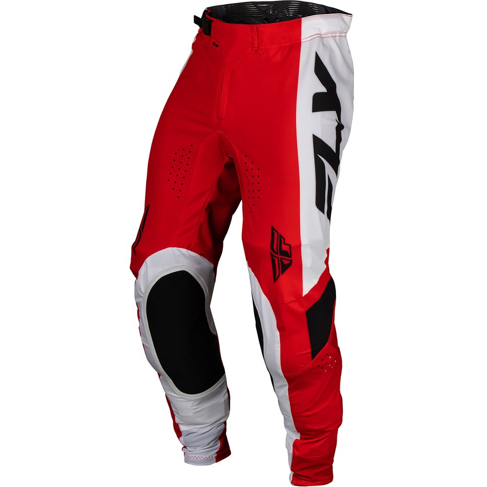 FLY Lite BOA Motocross Hose rot weiss schwarz