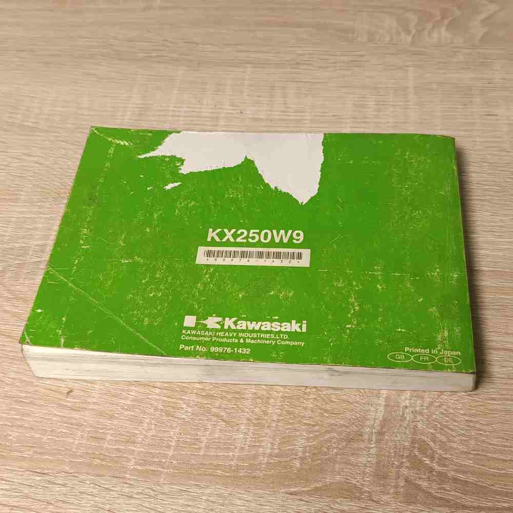 KAWASAKI KX250F (W9) 2009 99976-1432 Motorrad-Handbuch gebraucht