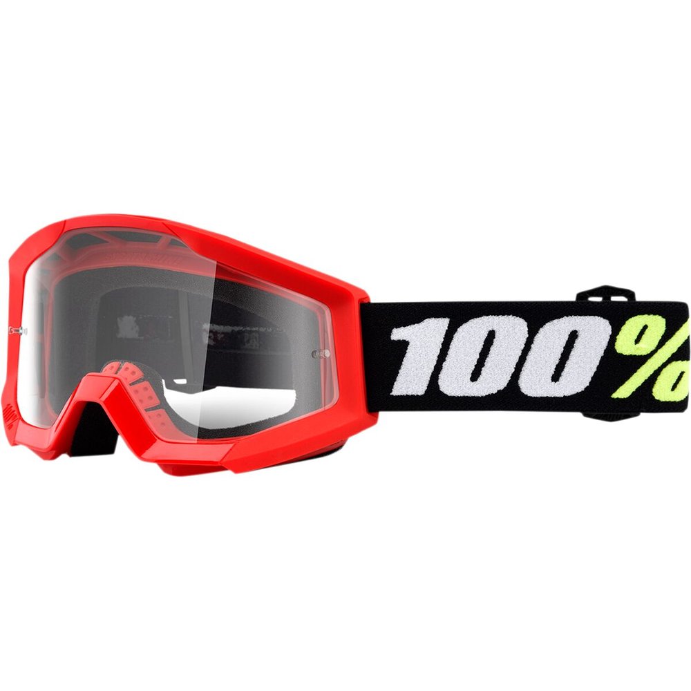 100% Strata 2 Mini Kinder Brille rot klar