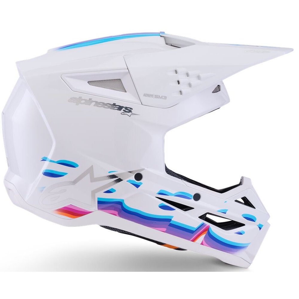 ALPINESTARS Supertech M3 Force Motocross Helm weiss-glossy ALPINESTARS Supertech M3 Force Motocross Helm weiss-glossy