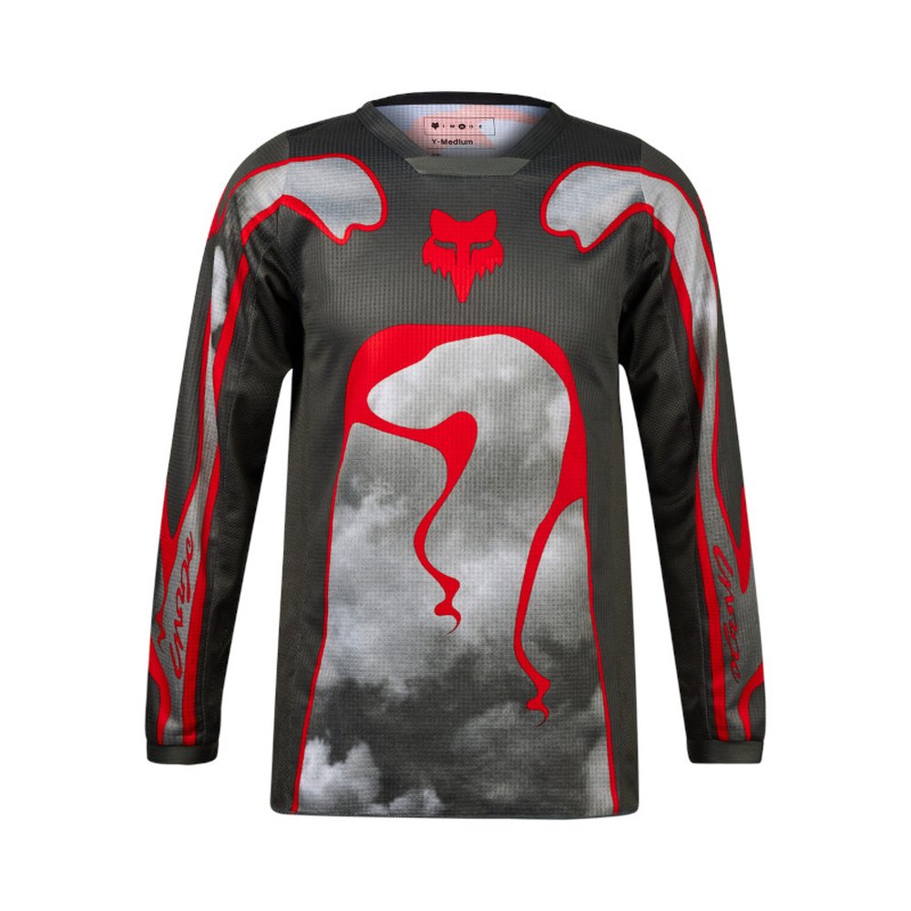 FOX YTH 180 ATLAS JERSEY für Kinder Grau/Red
