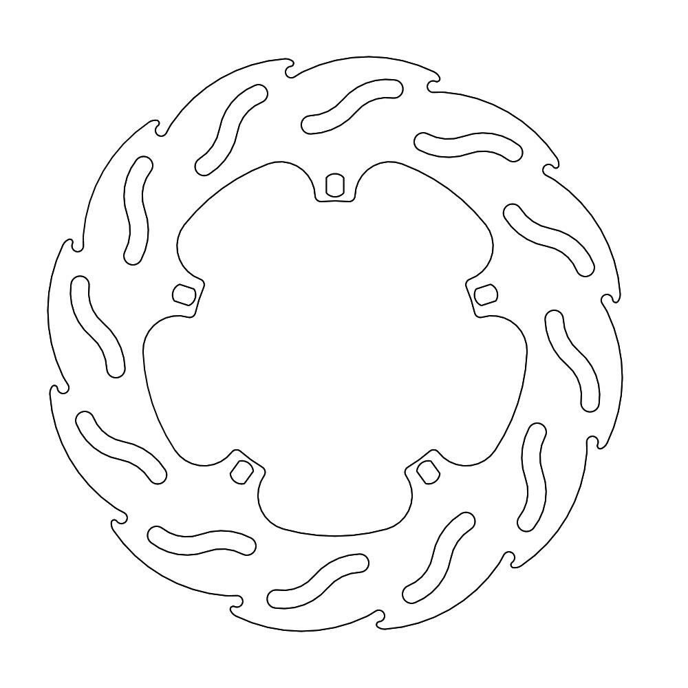 MOTO-MASTER Bremsscheibe Flame Scooter