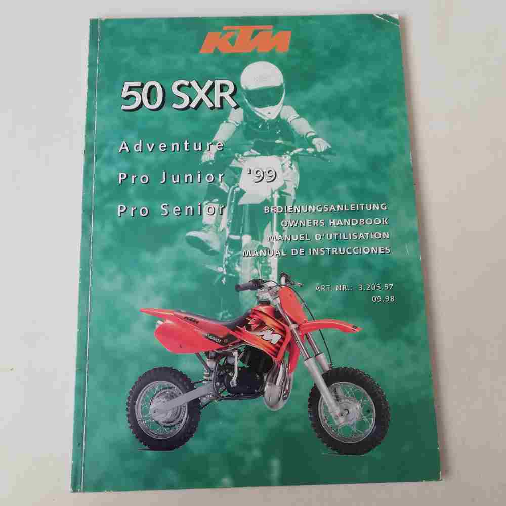 KTM 50 SXR Adventure Pro Junior/Senior 1999 Motorrad-Handbuch gebraucht